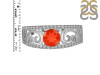 Red Onyx & White Topaz Ring ROX-RDR-375.