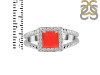Red Onyx & White Topaz Ring ROX-RDR-388.