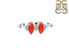 Red Onyx & White Topaz Ring ROX-RDR-418.