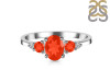 Red Onyx & White Topaz Ring ROX-RDR-434.