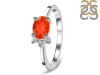 Red Onyx & White Topaz Ring ROX-RDR-435.