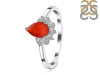Red Onyx & White Topaz Ring ROX-RDR-436.