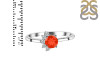Red Onyx & White Topaz Ring ROX-RDR-437.