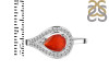 Red Onyx & White Topaz Ring ROX-RDR-438.