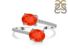 Red Onyx & White Topaz Ring ROX-RDR-440.