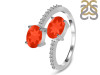 Red Onyx & White Topaz Ring ROX-RDR-440.