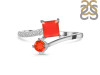 Red Onyx & White Topaz Ring ROX-RDR-441.