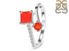 Red Onyx & White Topaz Ring ROX-RDR-441.