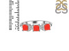 Red Onyx & White Topaz Ring ROX-RDR-443.