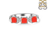 Red Onyx & White Topaz Ring ROX-RDR-443.