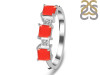Red Onyx & White Topaz Ring ROX-RDR-443.