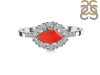 Red Onyx & White Topaz Ring ROX-RDR-446.