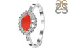 Red Onyx & White Topaz Ring ROX-RDR-446.