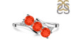Red Onyx & White Topaz Ring ROX-RDR-447.