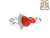Red Onyx & White Topaz Ring ROX-RDR-453.