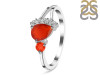Red Onyx & White Topaz Ring ROX-RDR-453.
