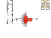 Red Onyx & White Topaz Ring ROX-RDR-454.