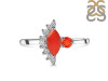 Red Onyx & White Topaz Ring ROX-RDR-454.