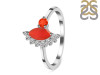 Red Onyx & White Topaz Ring ROX-RDR-454.