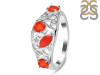 Red Onyx & White Topaz Ring ROX-RDR-459.