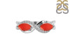 Red Onyx & White Topaz Ring ROX-RDR-461.