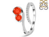 Red Onyx & White Topaz Ring ROX-RDR-470.