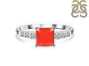 Red Onyx & White Topaz Ring ROX-RDR-472.