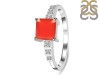 Red Onyx & White Topaz Ring ROX-RDR-472.
