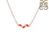 Red Onyx & White Topaz Necklace ROX-RDN-460.
