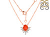 Red Onyx & White Topaz Necklace ROX-RN-72.