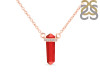 Red Onyx & White Topaz Pencil Necklace ROX-RN-84.