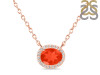 Red Onyx & White Topaz Necklace ROX-RN-85.