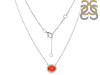 Red Onyx & White Topaz Necklace ROX-RN-85.