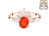 Red Onyx & White Topaz Ring ROX-RR-405.