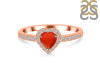 Red Onyx & White Topaz Ring ROX-RR-423.
