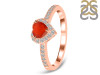 Red Onyx & White Topaz Ring ROX-RR-423.