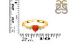 Red Onyx & White Topaz Ring ROX-RR-424.