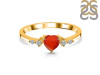 Red Onyx & White Topaz Ring ROX-RR-424.