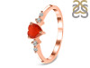 Red Onyx & White Topaz Ring ROX-RR-424.