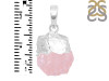 Rose Quartz Raw Crystal Pendant RSQ-RCYP-1