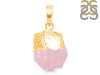 Rose Quartz Raw Crystal Pendant RSQ-RCYP-1