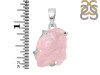 Rose Quartz Rough Pendant-SP RSQ-1-162
