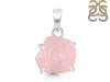 Rose Quartz Rough Pendant-SP RSQ-1-220