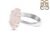 Rose Quartz Rough Ring-R-Size-7 RSQ-2-100