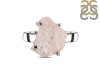 Rose Quartz Rough Ring-R-Size-7 RSQ-2-103