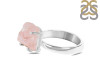 Rose Quartz Rough Ring-R-Size-8 RSQ-2-106