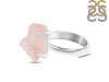 Rose Quartz Rough Ring-R-Size-8 RSQ-2-110