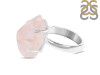 Rose Quartz Rough Ring-R-Size-6 RSQ-2-112