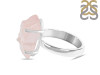Rose Quartz Rough Ring-R-Size-7 RSQ-2-113