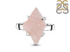 Rose Quartz Rough Ring-R-Size-6 RSQ-2-114